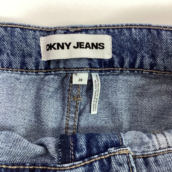DKNY Jeans‎ High Rise Barrel Leg Women's Denim Jeans Size 26 - Picture 7 of 9